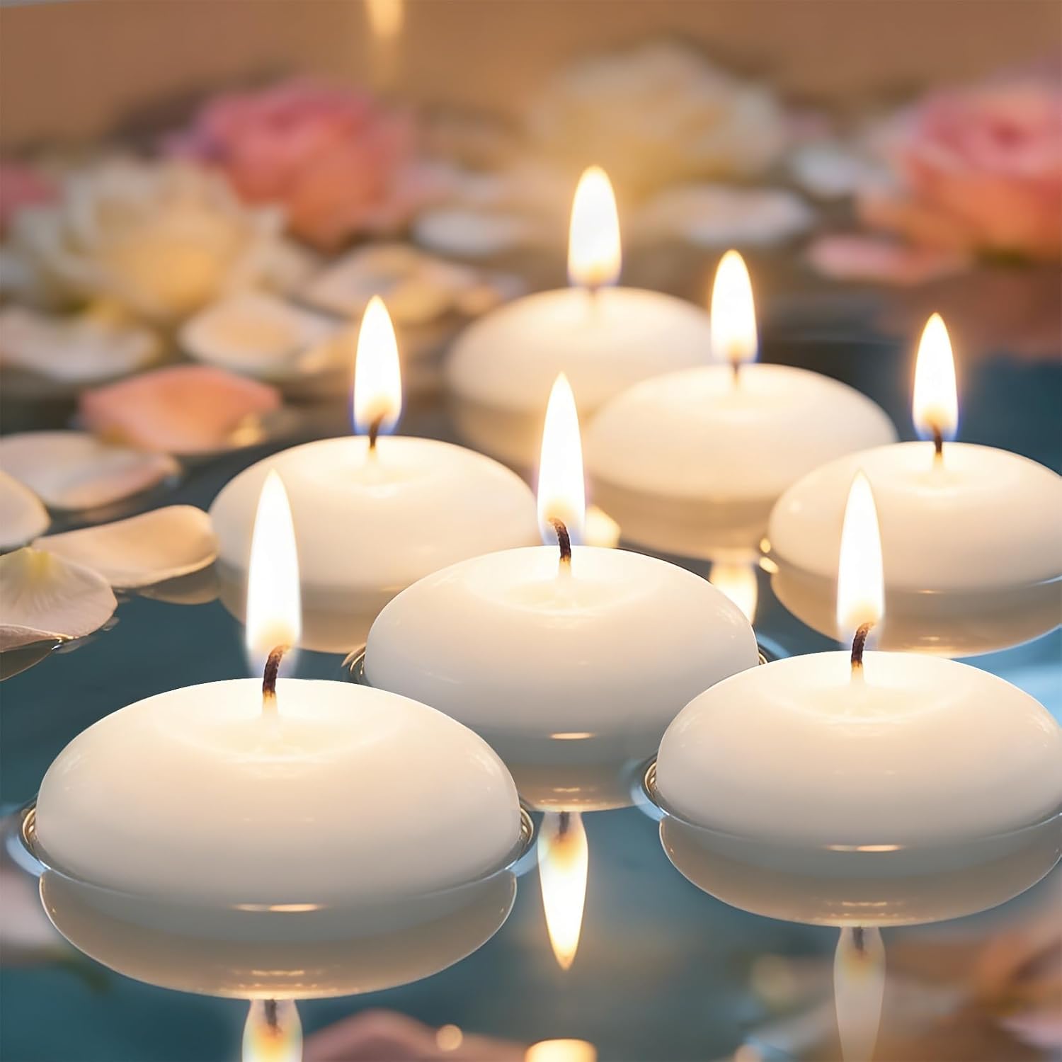 Paraffin Wax - 20 candele fluttuanti in cera, senza