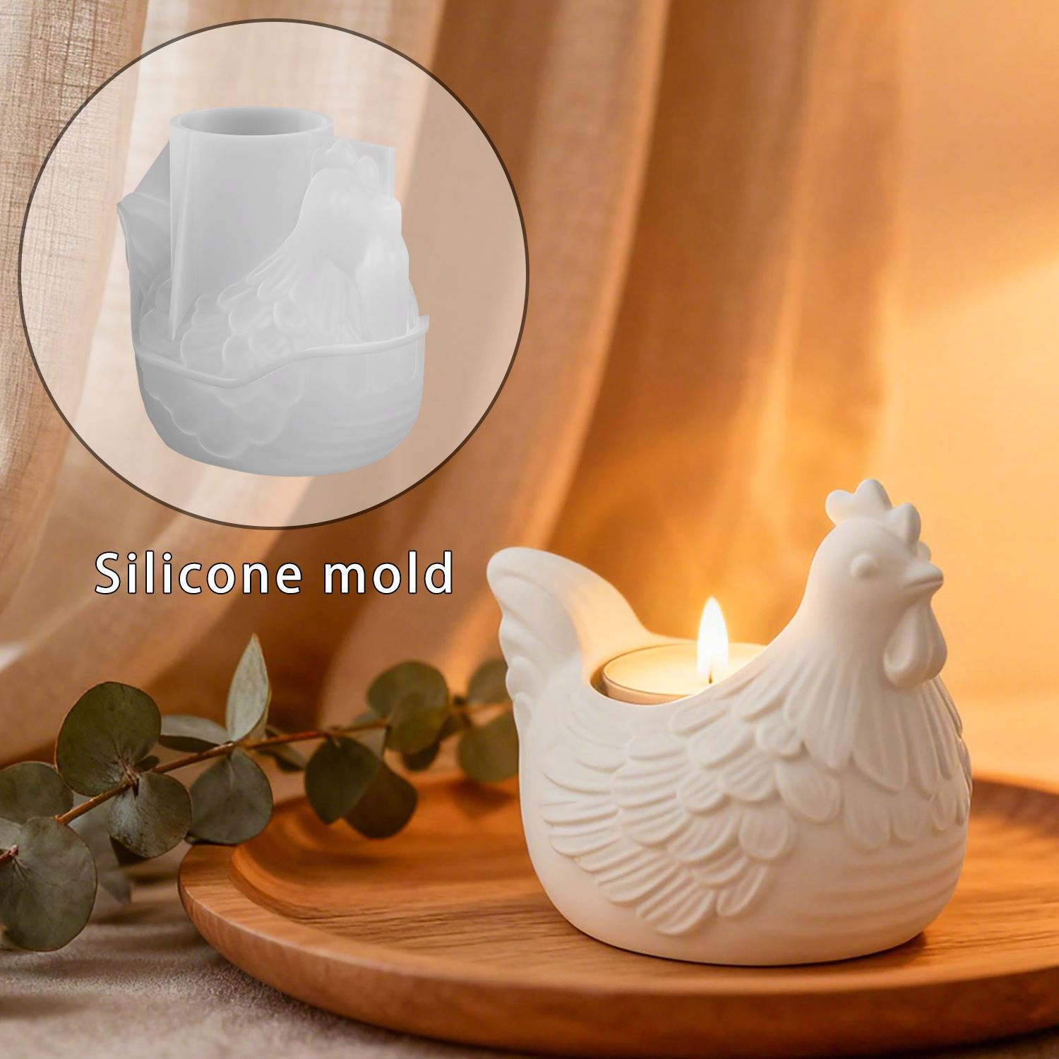 Candle Molds - Stampo in resina epossidica portacandele per