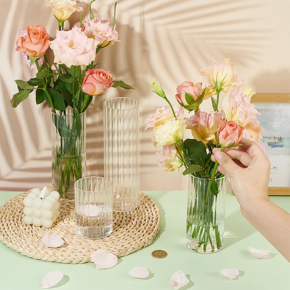 Vasi cilindrici in vetro di 4  - Candle Containers recensione e prezzo